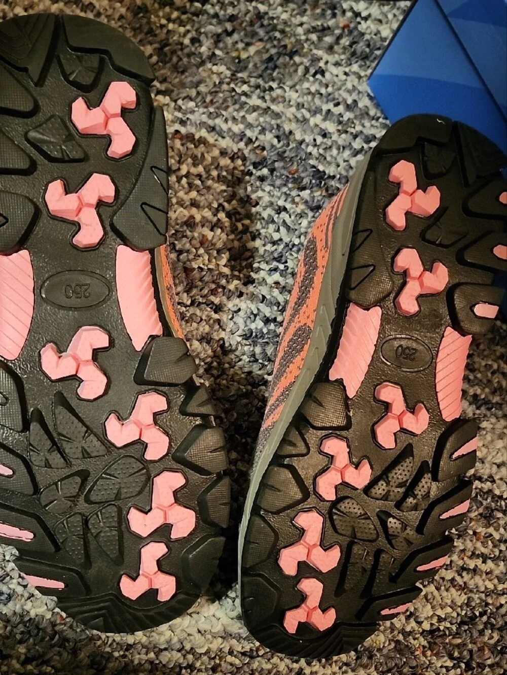 Women's Coral Pink Knit Steal Toe Shoe